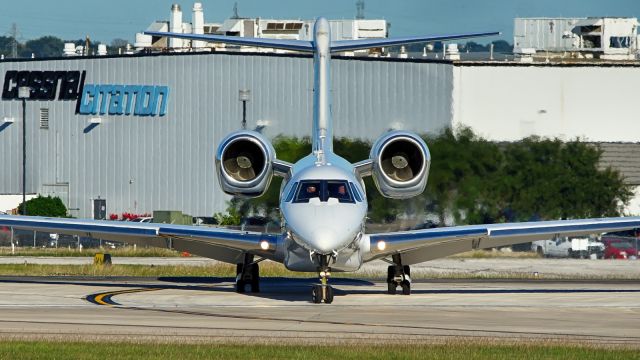 Cessna Citation X (N726XJ) - Exiting 31L after arrival.