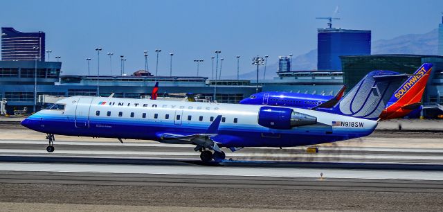 Canadair Regional Jet CRJ-200 (N918SW) - N918SW United Express Bombardier CRJ-200LR (CL-600-2B19) - Las Vegas - McCarran International Airport (LAS / KLAS)br /USA - Nevada May 7, 2011br /Photo: Tomás Del Coro