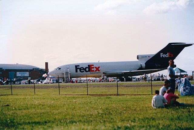 Boeing 727-100 (N151FE) - Fed Ex B-727 on display at the Air Power Air Show in KOKC