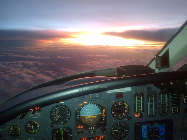 Cessna Citation 1SP (N311TP) - Coming out of a hard instrument conditions over MAU, this is what we saw