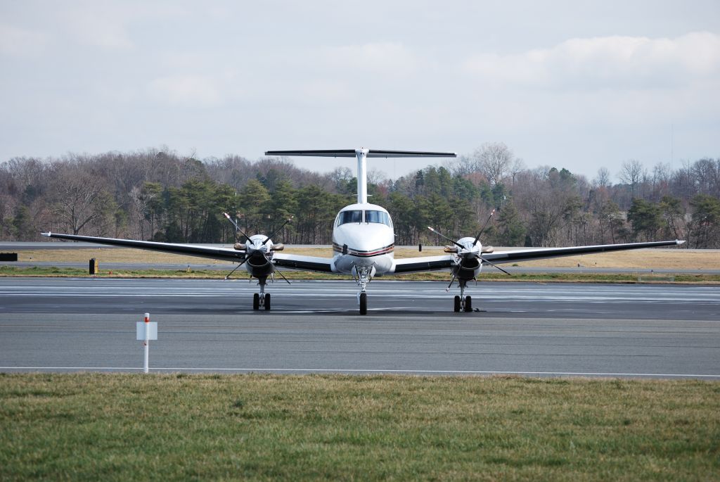 Beechcraft Super King Air 200 (N503P) - Parked at Concord Regional Airport - 2/14/09