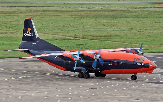 Antonov An-12 (UR-CJN) - cavok air an-12b ur-cjn arriving in shannon from leipzig 28/8/18.