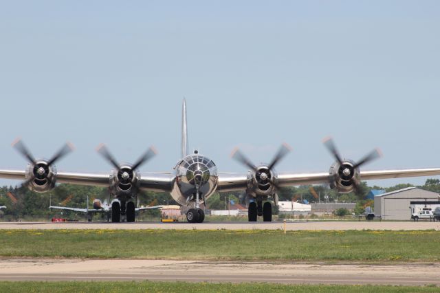 Boeing B-29 Superfortress (N69972) - Making the runway turn for departure runway 18 Oshkosh............. 