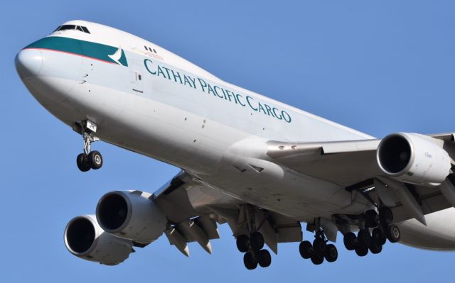 BOEING 747-8 (B-LJH) - CX Cargo B747-8F Landing at DFW Airport