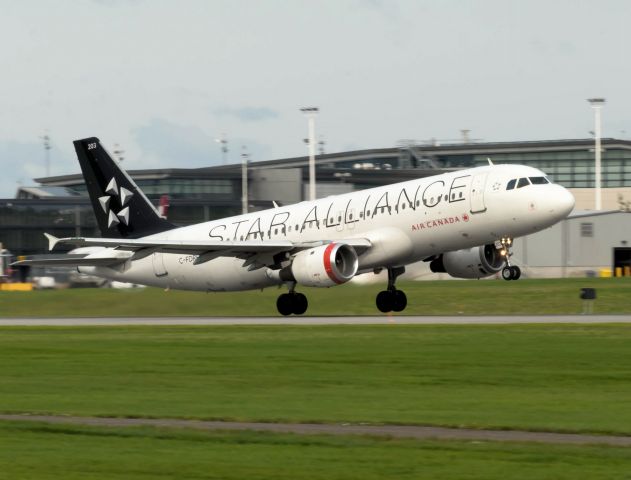 Airbus A320 (C-FDRH) - Takeoff for Toronto.