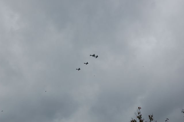 — — - Tora Tora Tora planes practicing at KCXO. Conroe Tx Flying over my house. Never seen The Buzzards fly with them! :)