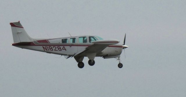 Beechcraft Bonanza (36) (N18284) - On final is this 1977 Beechcraft Bonanza 36 in the Autumn of 2020.