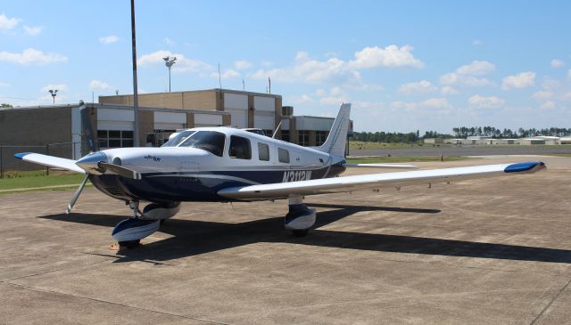 Piper Saratoga (N3112W) - Piper PA-32 Cherokee 6XT on the ramp at Northeast Alabama Regional Airport in Gadsden, AL - August 30, 2016