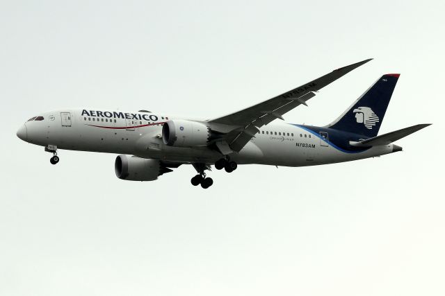 Boeing 787-8 (N783AM) - 'Aeromexico 408' arriving from Mexico City on 31R