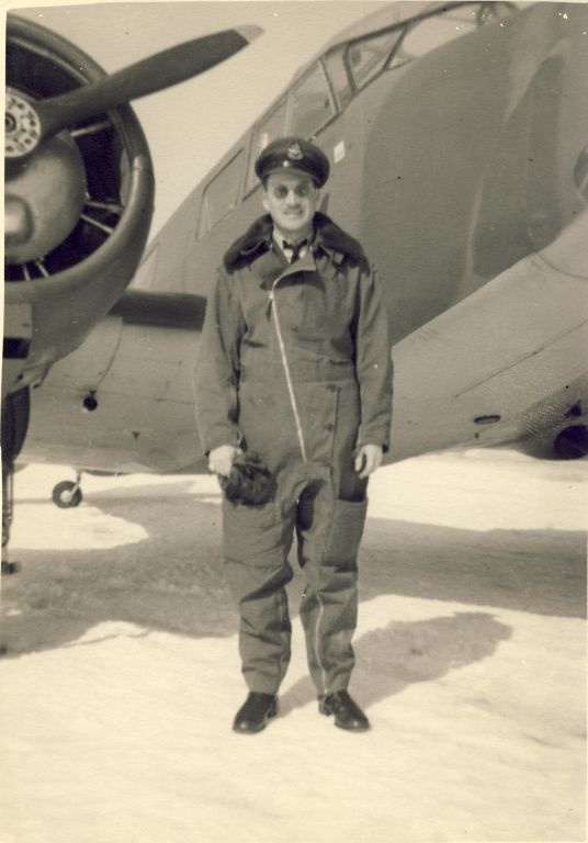 — — - World War Two Canadian pilot all suited up for some Winter weather