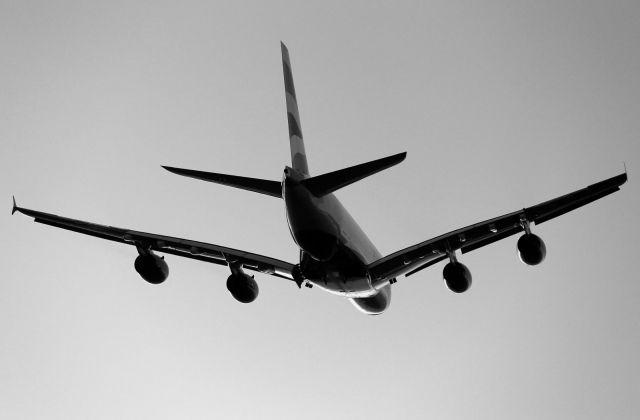 Airbus A380-800 (G-XLEA) - Departing LHR.