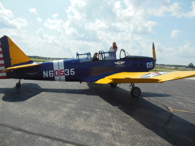 FLEET PT-26 Cornell (N60535) - Bill in cockpit 2015