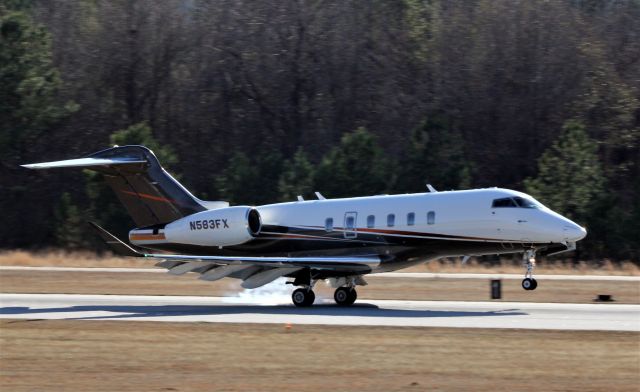 PEREGRINE PJ-3 Falcon (N583FX) - Flexjet 583 landing on runway 31.br /Falcon Field-Peachtree City, Ga. 