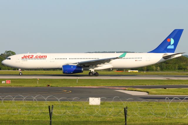 Airbus A330-300 (CS-WFP) - Taking off en route to Dalaman whilst operating for Jet2 Airways on the evening of Saturday 20/05/23. Photo taken from the Runway Visitor Park.