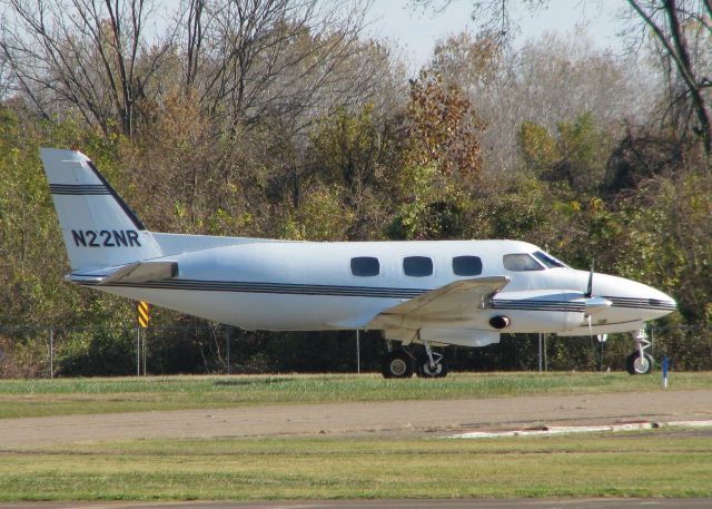 Swearingen SA-26 Merlin 2 (N22NR) - Parked at Downtown Shreveport.