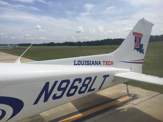 Cessna Skyhawk (N968LT) - Tail section of N968LT at Louisiana Tech