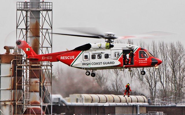 Sikorsky Helibus (EI-ICU) - irish coast guard s-92a ei-icu training at shannon 15/3/19.