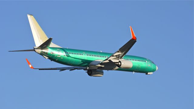 Boeing 737-900 (N1786B) - BOE518 (LN:3954) flies a missed approach over runway 16R during its maiden flight on 2/26/12. This plane is a new build for Lionair.