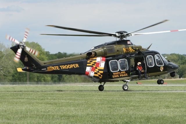 BELL-AGUSTA AB-139 (N386MD) - Departed Frederick base 