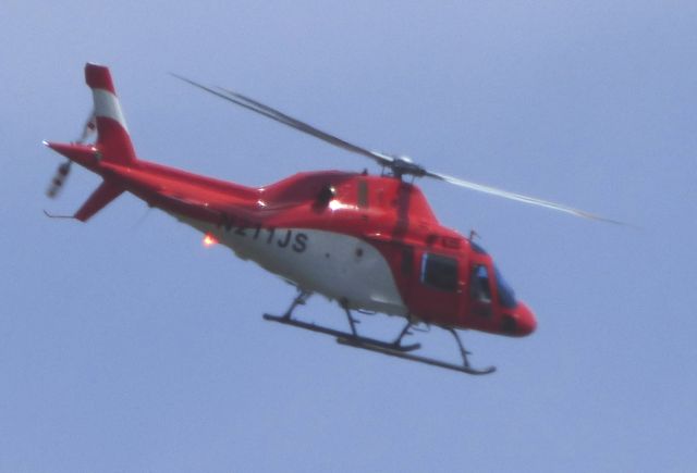 N211JS — - Shown here is a AgustaWestland Helo a moment from landing in the Spring of 2016.