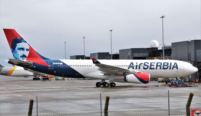 Airbus A330-200 (VP-BLY) - air serbia a330-243 vp-bly to be yu-arb after painting by iac in shannon 12/3/21.