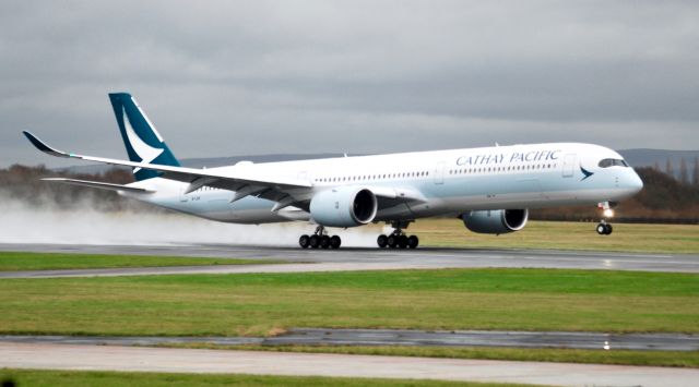 Airbus A350-900 (B-LXH) - Taken from RVP as she thundered down the runway