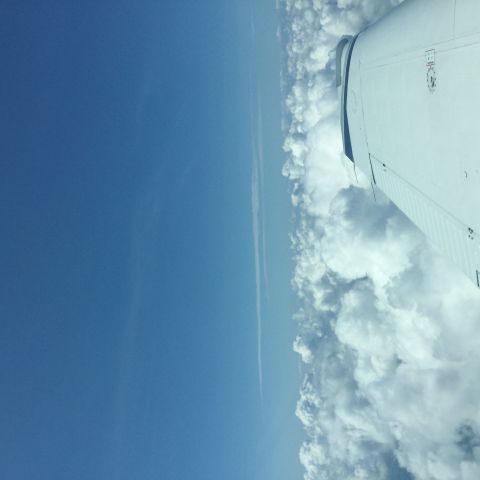 Beechcraft 55 Baron (N4999M) - Breaking out on top! Ahhhh..