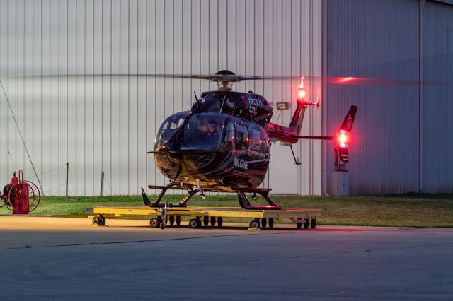 KAWASAKI EC-145 (N145WC) - UC Health's Air Care EC-145 preparing to depart Butler County.