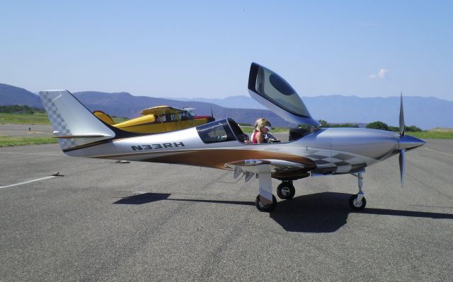 Lancair Legacy 2000 (N33RH) - 2006 Lancair Legacy N33RH arrival at Sedona AZ Fly-In. This is Richs second Lancair Legacy.