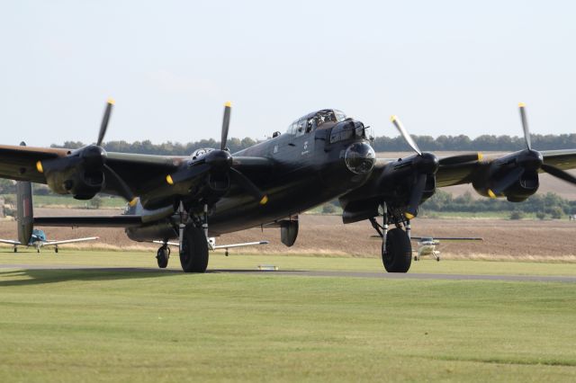 — — - Sole air worthy Lancaster flying in the U.K. I believe Canada is the only other country with an airworthy Lancaster as well.