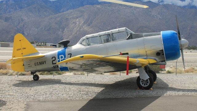 North American T-6 Texan (N85JR) - On display at the Palm Springs Air Museum.