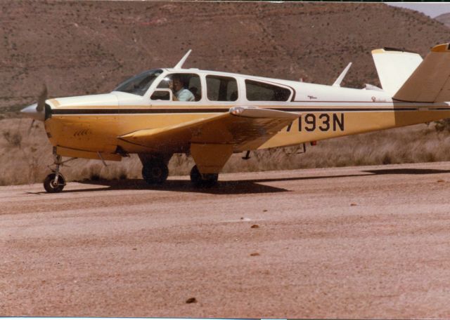 Beechcraft 35 Bonanza (N7193N) - Early to mid 1980s