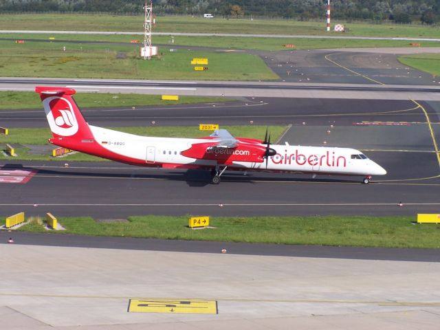 de Havilland Dash 8-400 (D-ABQG) - Photo taken during August 2014 c/n 4250