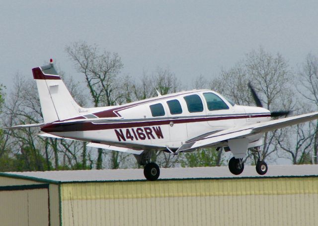 Beechcraft Bonanza (36) (N416RW) - At Downtown Shreveport.