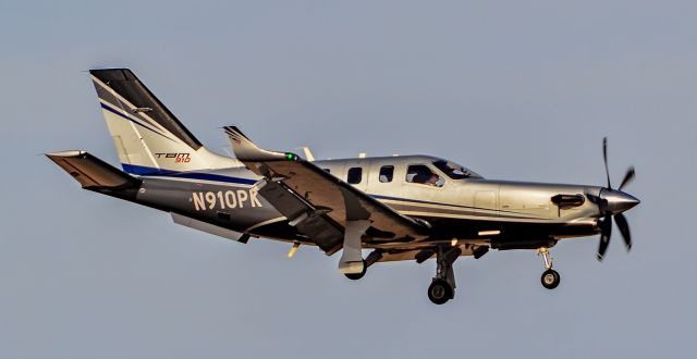 Daher-Socata TBM-900 (N910PK) - N910PK 2018 Daher Socata TBM-910 C/N 1245 -North Las Vegas Airport  KVGTbr /Photo: TDelCorobr /December 15, 2023 