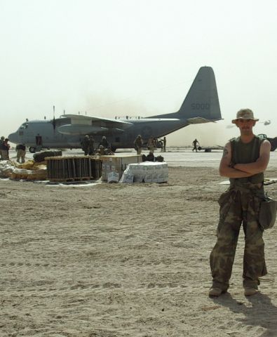 — — - Me loading a KC-130 at Al Najaf