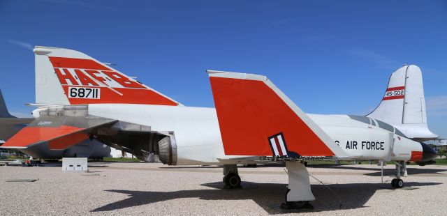 McDonnell Douglas F-4 Phantom 2 (66-8711) - Per Joe Baugher:  McDonnell F-4D-32-MC Phantom, 66-8711 (MSN 2483) assigned as battle damage repair trainer at Hill AFB, Utah Nov 1990.  Seen in 2006 on display at Hill Aerospace Museum, Utah.br /br /Photo taken 22 Aug 17, at Hill Aerospace Museum, Roy, UT.  (adjacent to Hill Air Force Base)