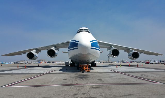 Antonov An-124 Ruslan (RA-82046) - Waiting for one of the engines repair. 