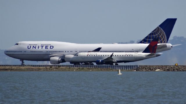 Boeing 747-400 (N178UA) - N178UA United Airlines Boeing 747-400 - cn 24385 / ln 820br /First Flight * Oct 1990br /Age: 24.5 Yearsbr /Engines: 4x PW4000br /16-Apr-2015 B744/L San Francisco Intl (KSFO) Incheon Intl (RKSI / ICN) 10:50 PDT 14:44 KST (+1) 11:53br /美联航尾号N178UA的波音747-400从旧金山起飞到韩国仁川