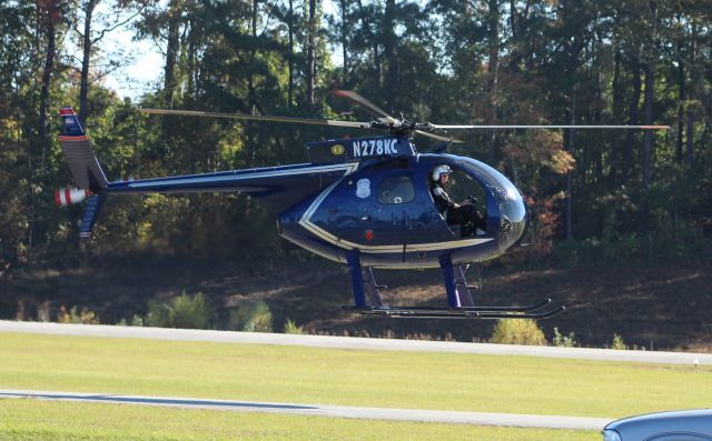 N278KC — - A Cullman Police Department Hughes 369A arriving Cullman Regional Airport, AL, during the Elks Lodge 1609 sponsored Cullman Veterans Day Celebration - November 4, 2017. 