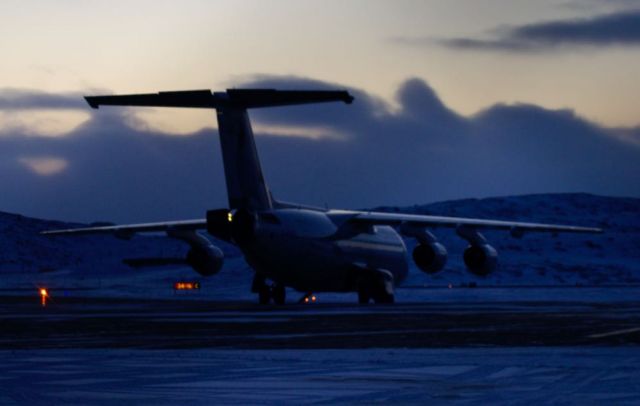 Avro Avroliner (RJ-85) (C-FERJ) - Beautiful Cold Night in Iqaluit, Nunavut Feb. 21, 2015