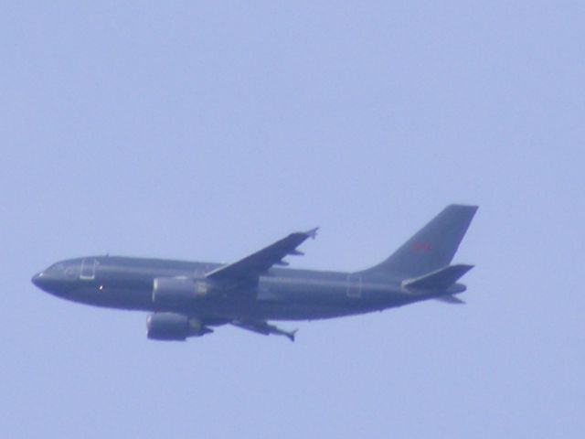 Airbus A310 — - taken while shooting trains at Belleville train station. This was just a speck in the sky.