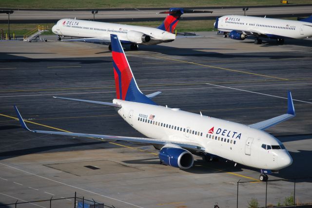 Boeing 737-700 (N303DQ) - Parked on the ramp ready to be put back into service - 4/6/13