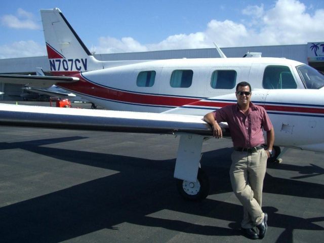 Piper Cheyenne (N707CV) - The CV parked at Tropical Aviation