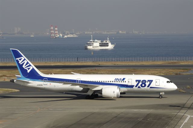 Boeing 787-8 (JA809A) - Taxing at Haneda Intl Airport on 2013/12/01