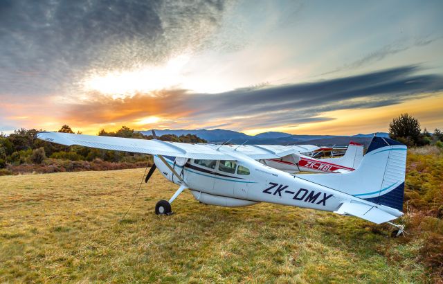 Cessna Skywagon (ZK-DMX) - Te Anau Downs airstrip, NZ.