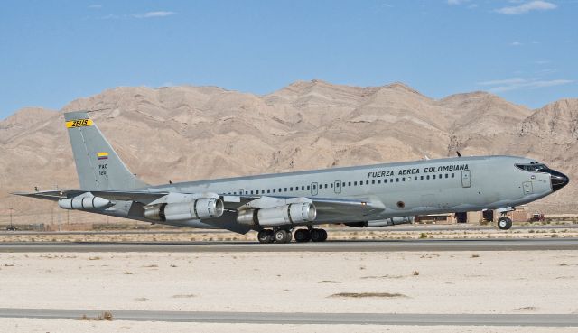 Boeing 707-100 (FAC1201) - KC-137 from Fuerza Aerea Colombiana participating in Red Flag 12-4.