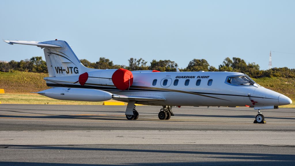 Learjet 35 (VH-JTG)