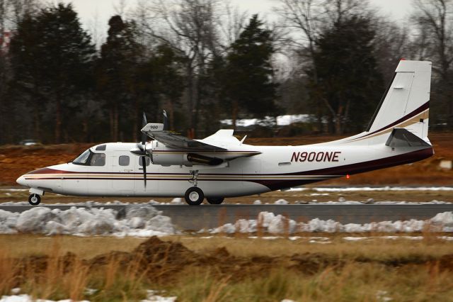 Rockwell Turbo Commander 690 (N900NE) - A sharp looking Commander 900 departing Batesville. January 2013.