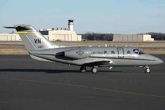 Beechcraft Beechjet (94-0127) - T-1A on the ramp during a stopover from Vance. -February 2014